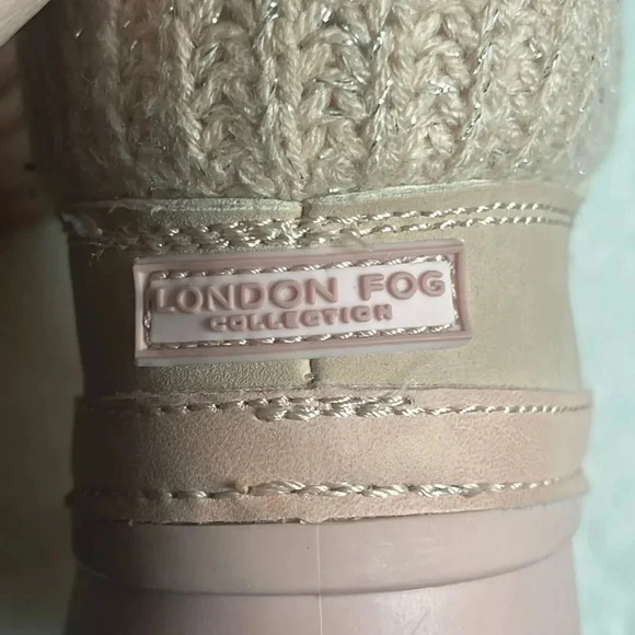 London Fog Youth Pink and Gray Tottenham Waterproof Faux Fur Size Boots -Size 12 - Picture 10 of 12